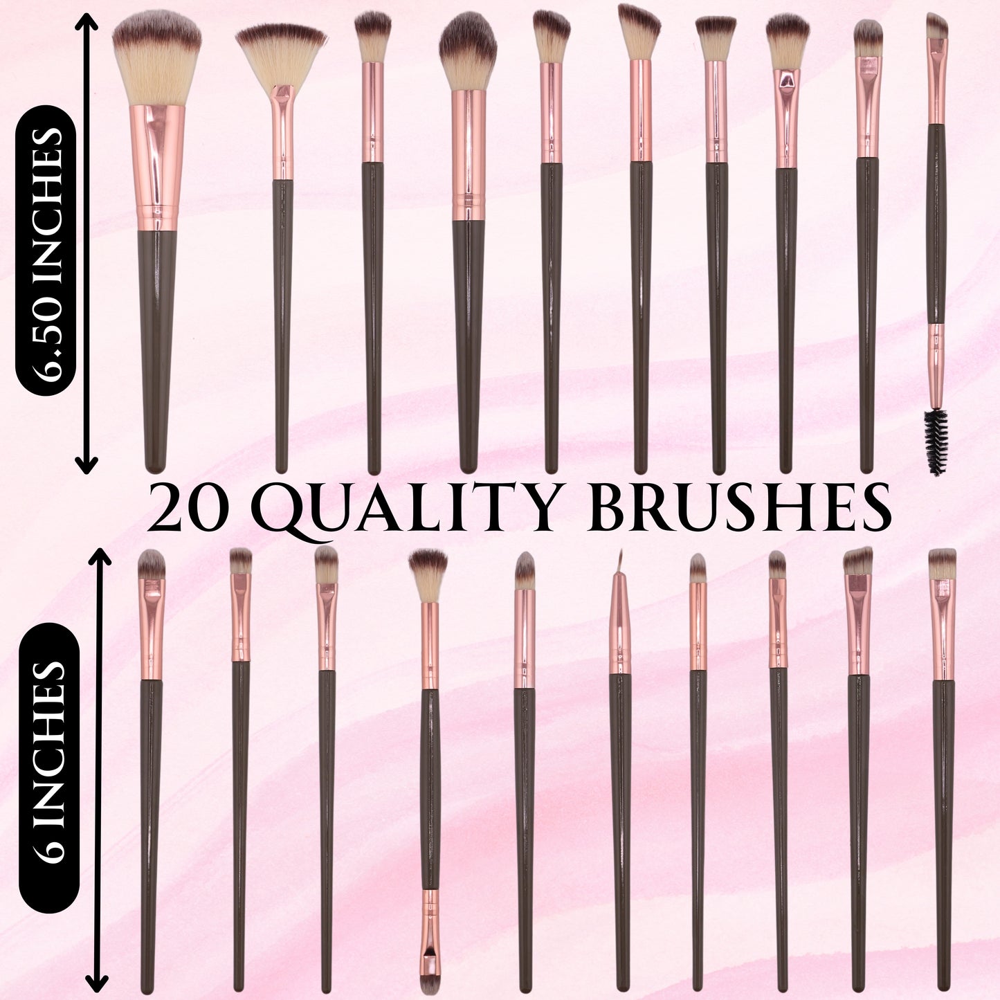 Makeup Brush Set – 40PCS Professional Makeup Brushes Set with Makeup Sponge & Powder Puffs, Premium Make Up Brush Set