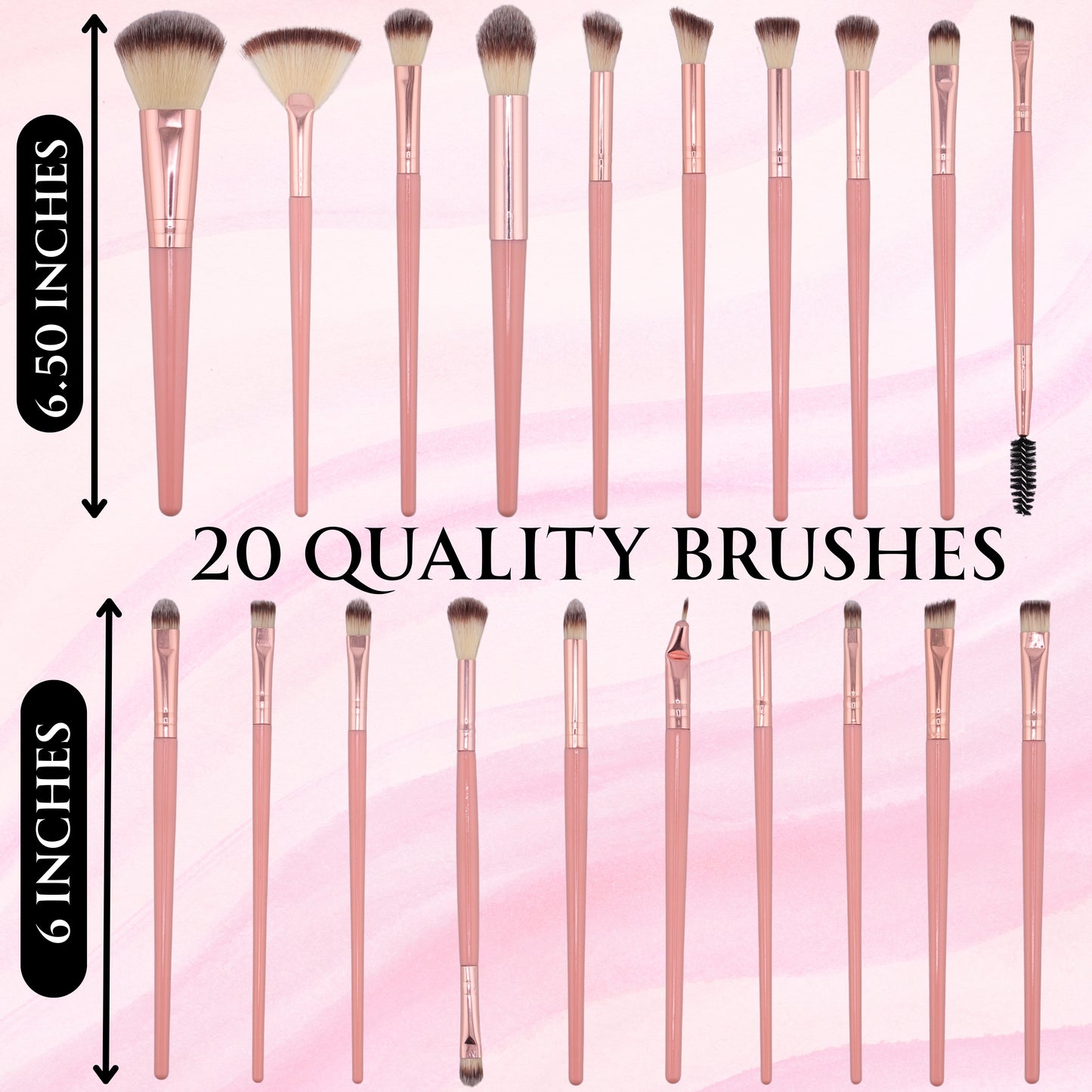 Makeup Brush Set – 40PCS Professional Makeup Brushes Set with Makeup Sponge & Powder Puffs, Premium Make Up Brush Set
