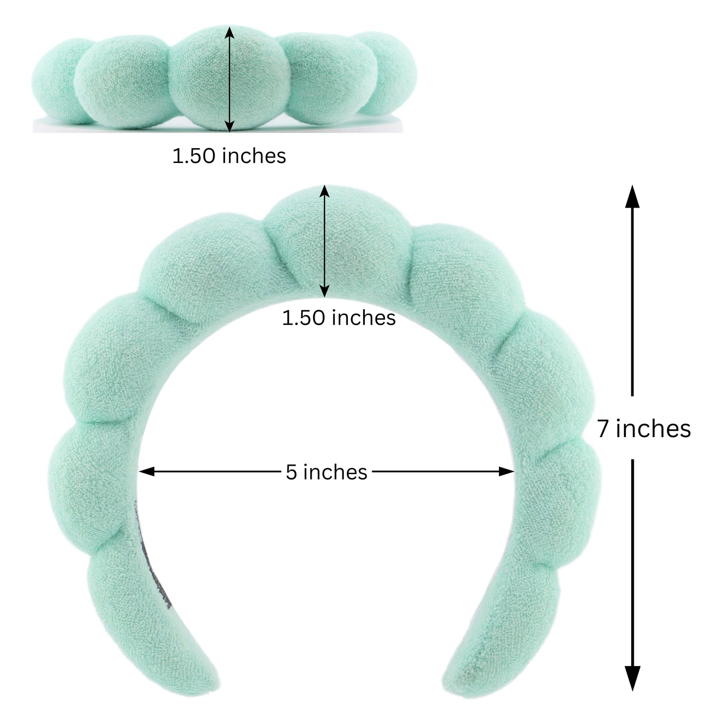 2 Orchids Skincare Headband – Terry Cloth Hair Band for Face Washing & Makeup for Women