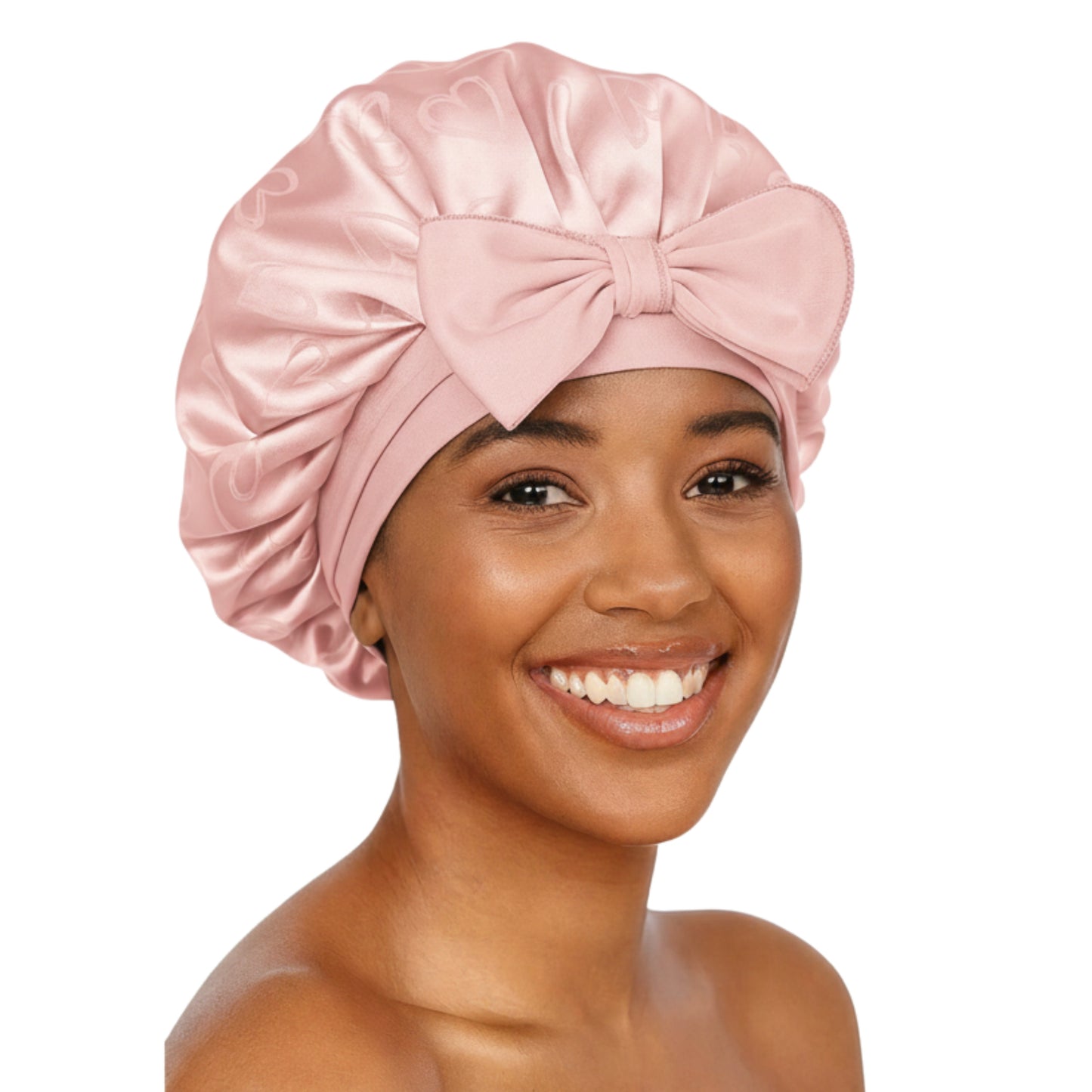 Large Satin Tie Bonnets
