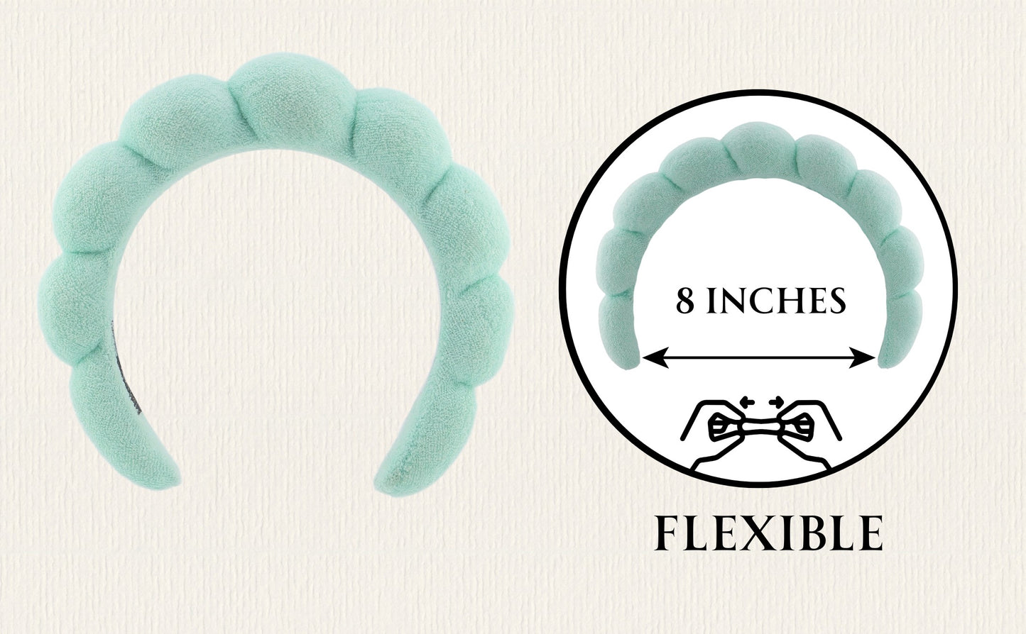 2 Orchids Skincare Headband – Terry Cloth Hair Band for Face Washing & Makeup for Women