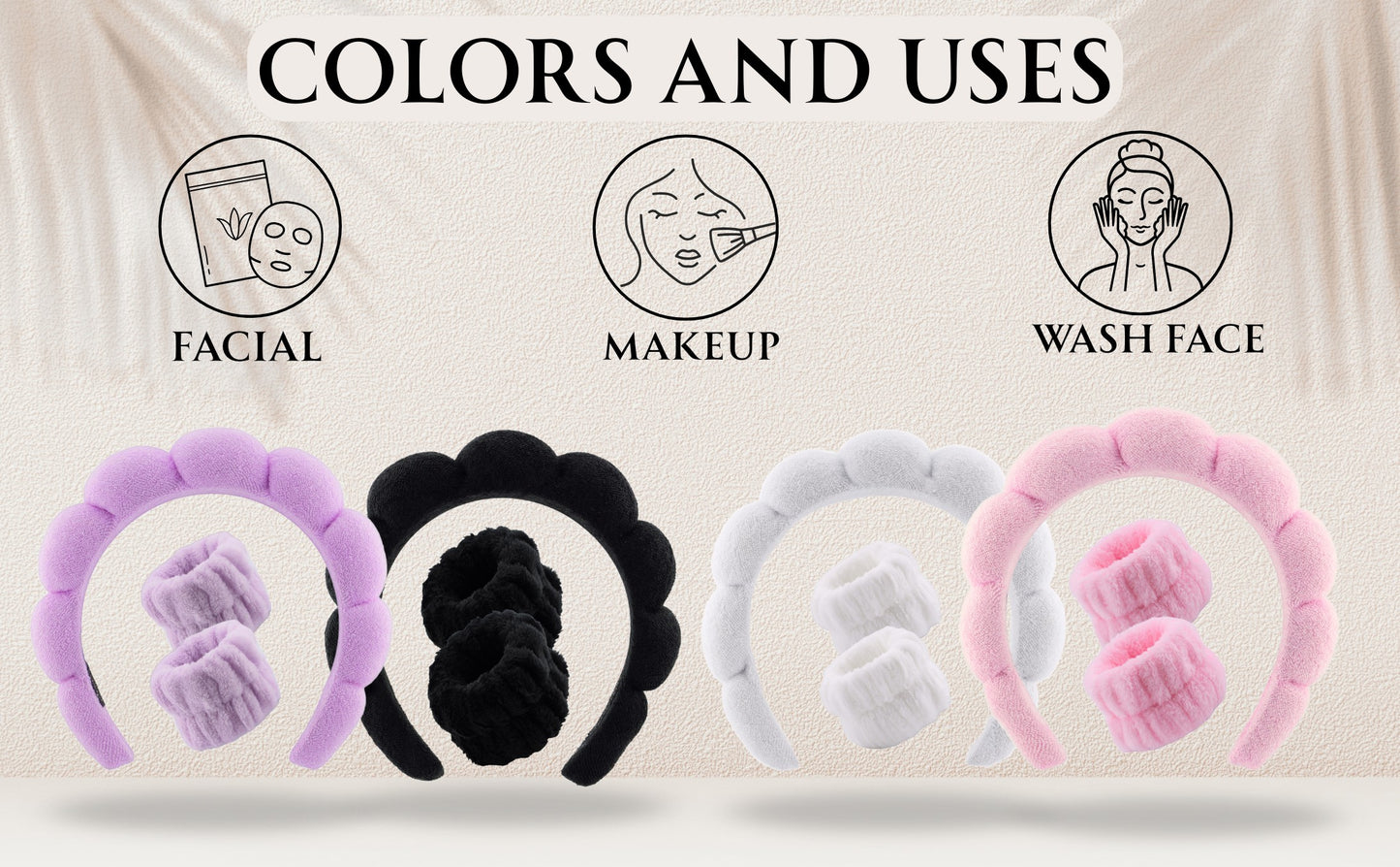Spa Headband/Cuff Set