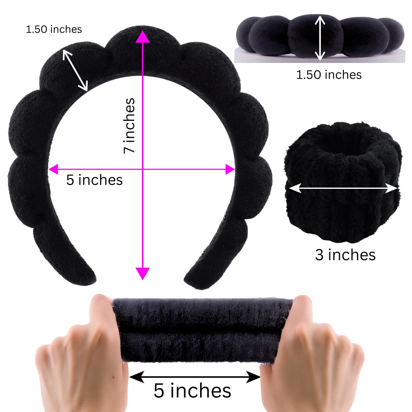 Spa Headband/Cuff Set