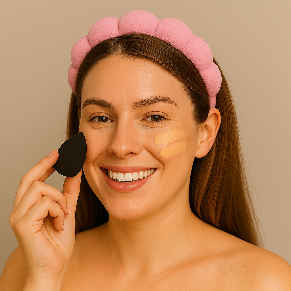 2 Orchids Skincare Headband – Soft Terry Cloth Hairband for Face Wash, Spa & Makeup Use