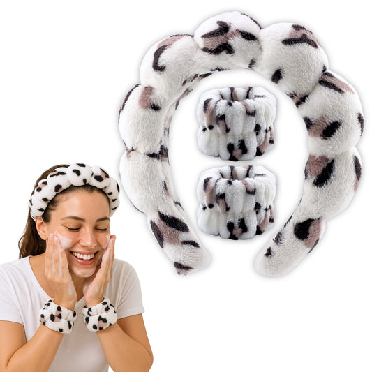 Leopard Print Headband/Cuff Sets