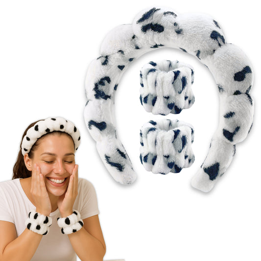Leopard Print Headband/Cuff Sets