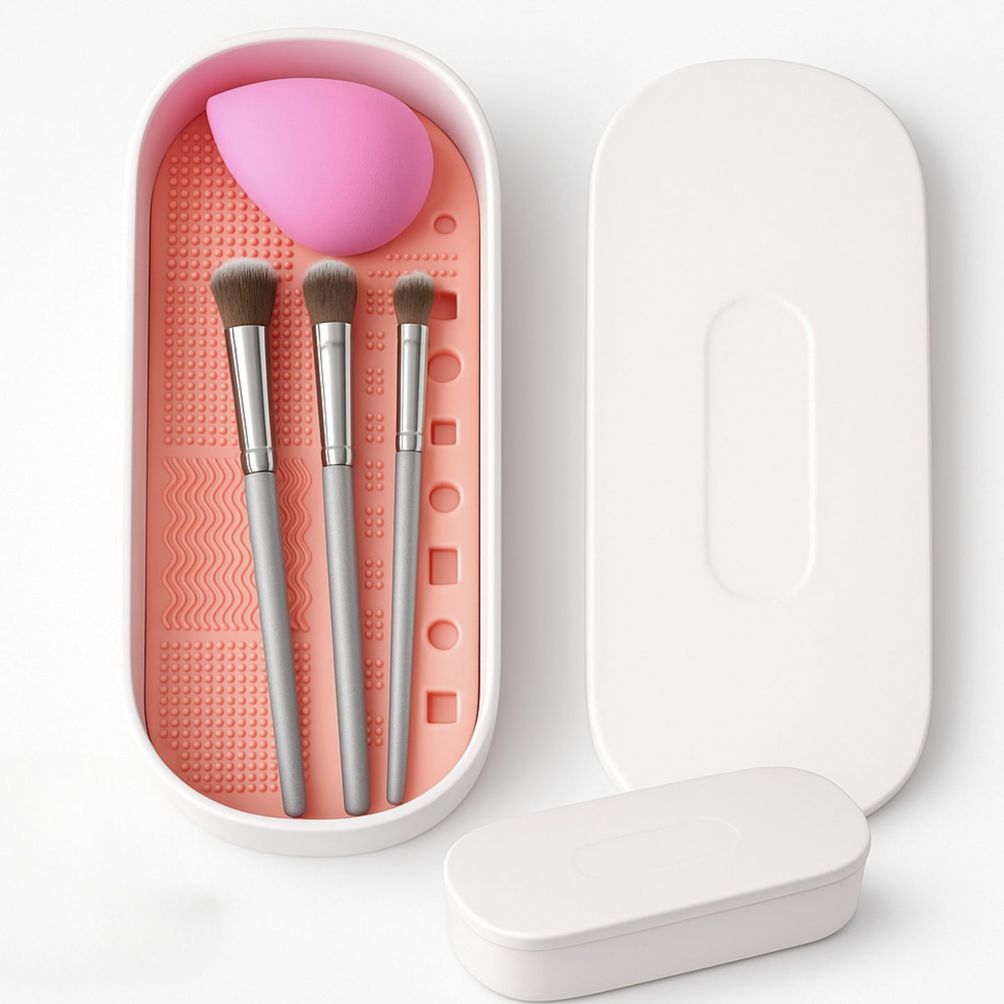 3-IN-1 Makeup Brush Cleaner & Organizer