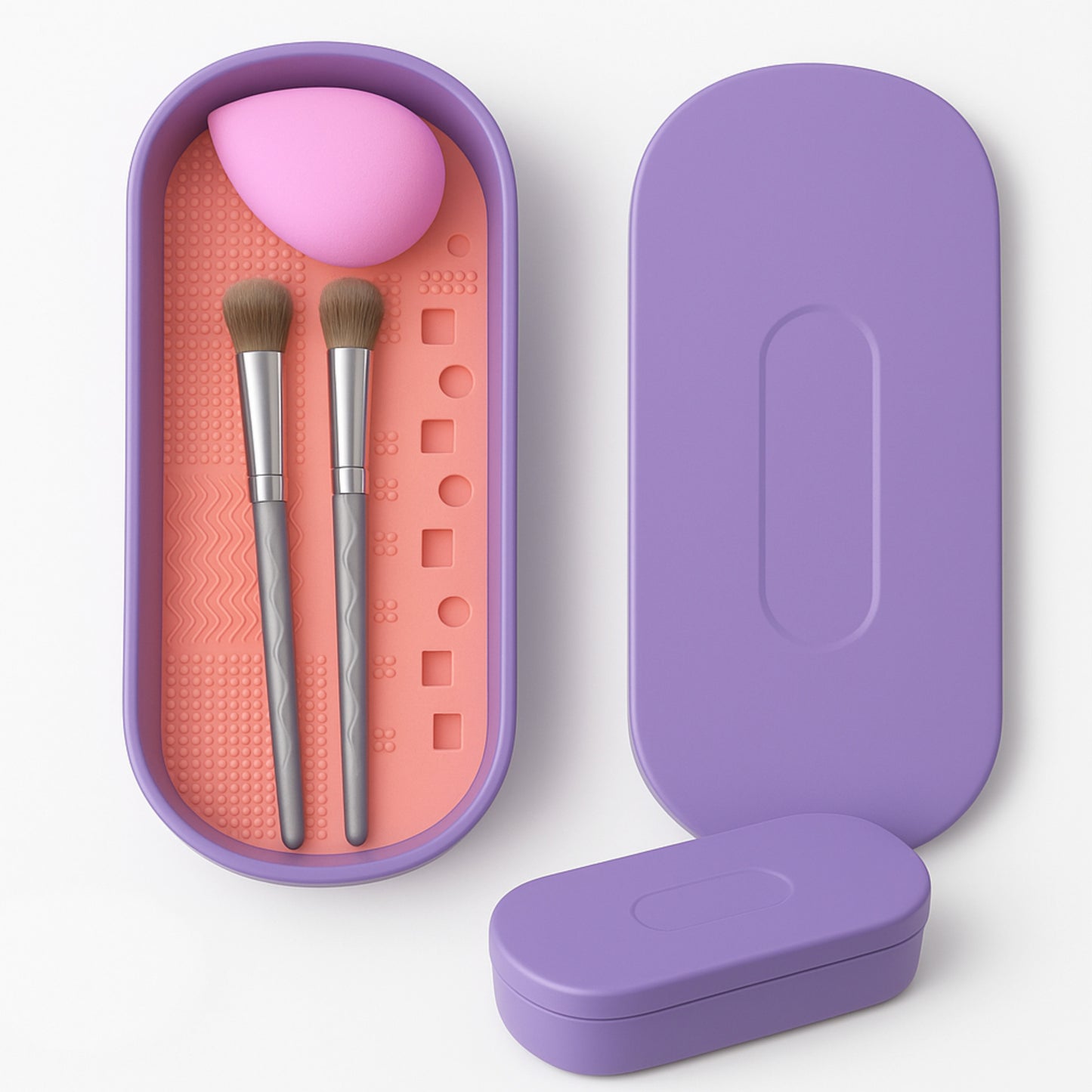 3-IN-1 Makeup Brush Cleaner & Organizer