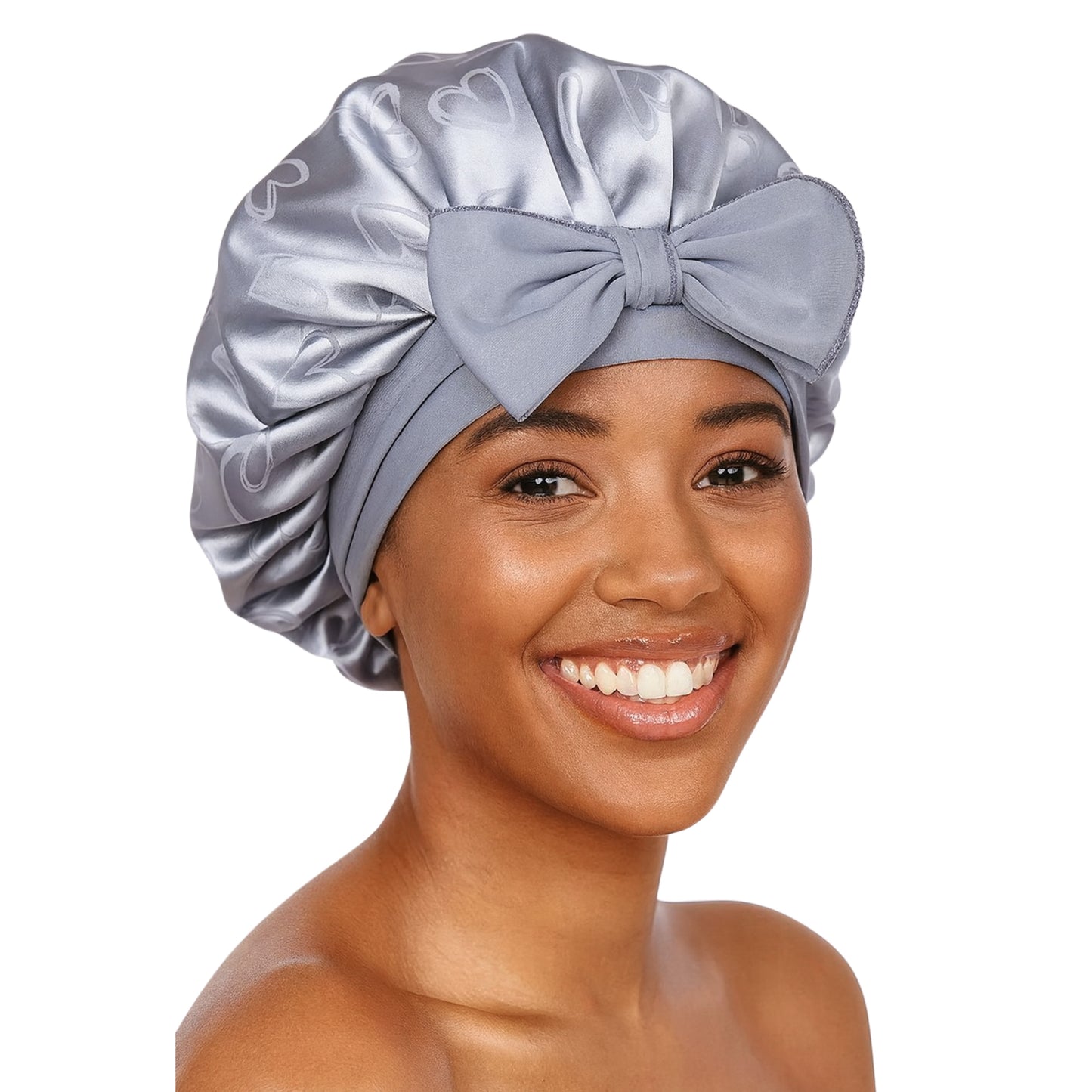 Large Satin Tie Bonnets