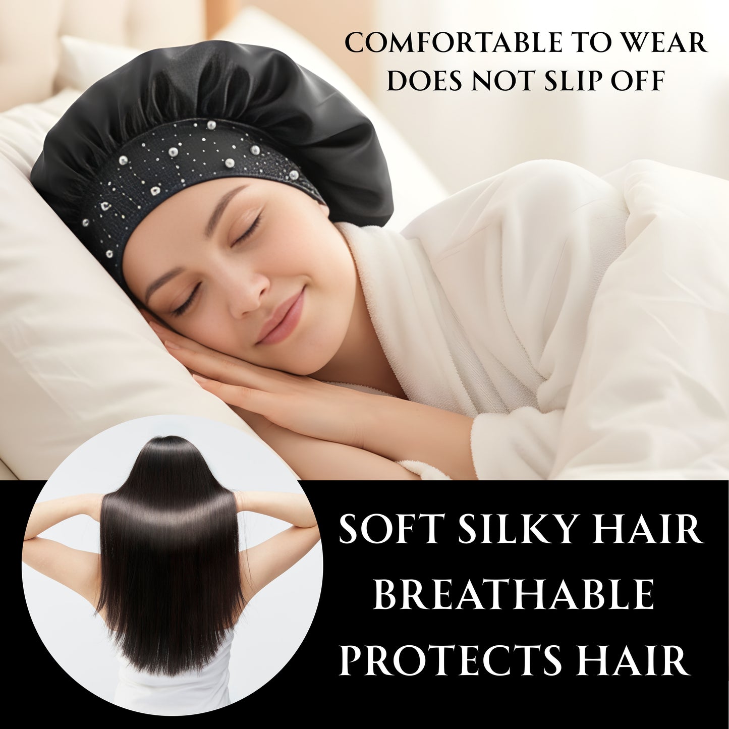 Glam Satin Sleep Bonnet
