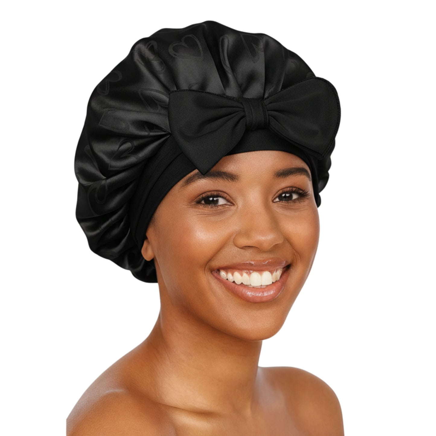 Large Satin Tie Bonnets