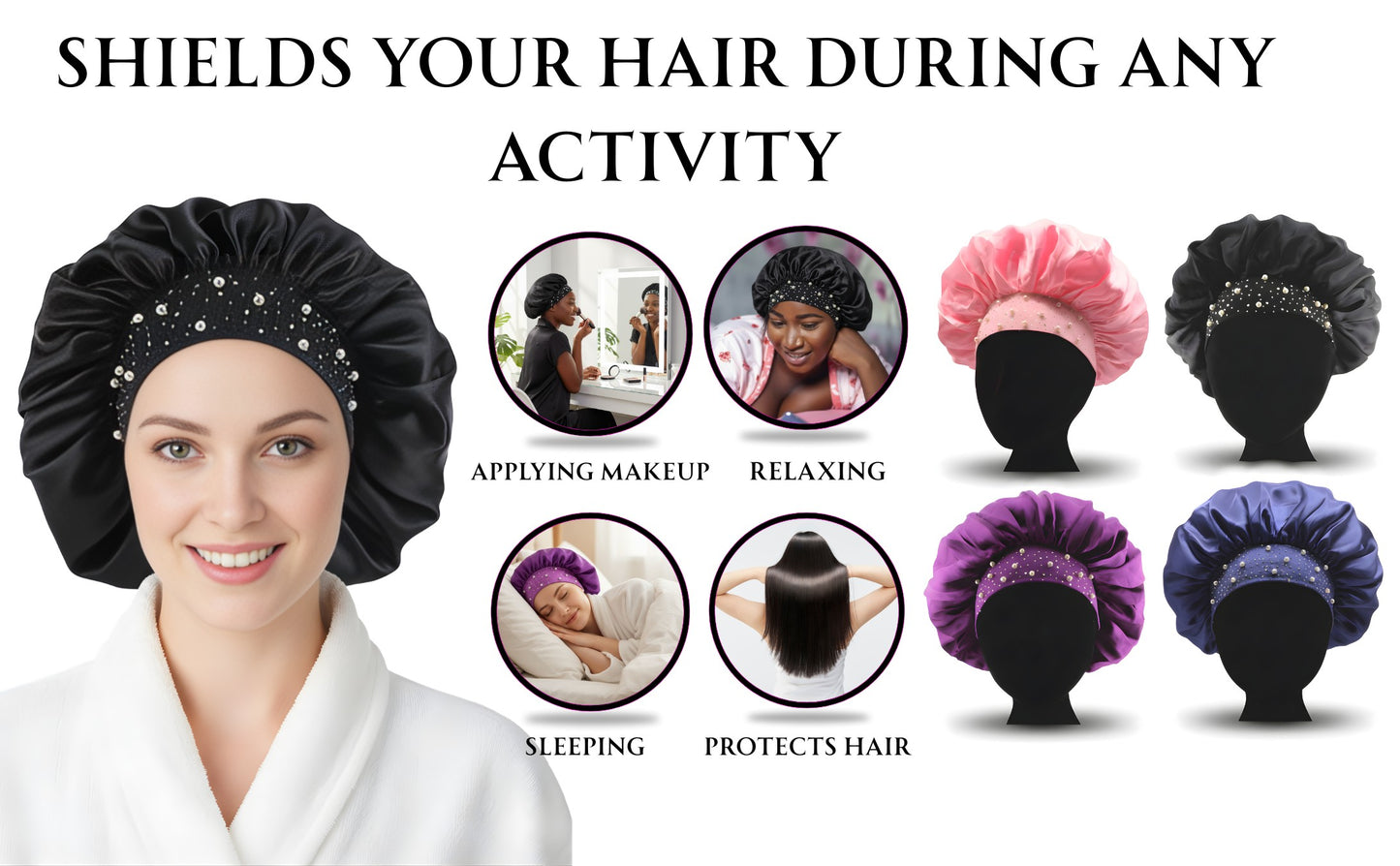 Glam Satin Sleep Bonnet